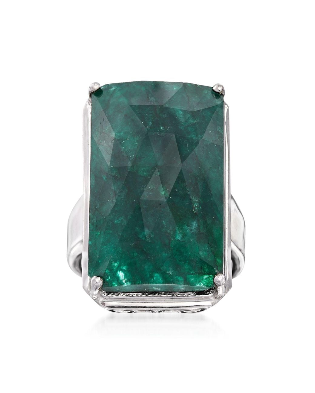 Ross-Simons Green Emerald Ring