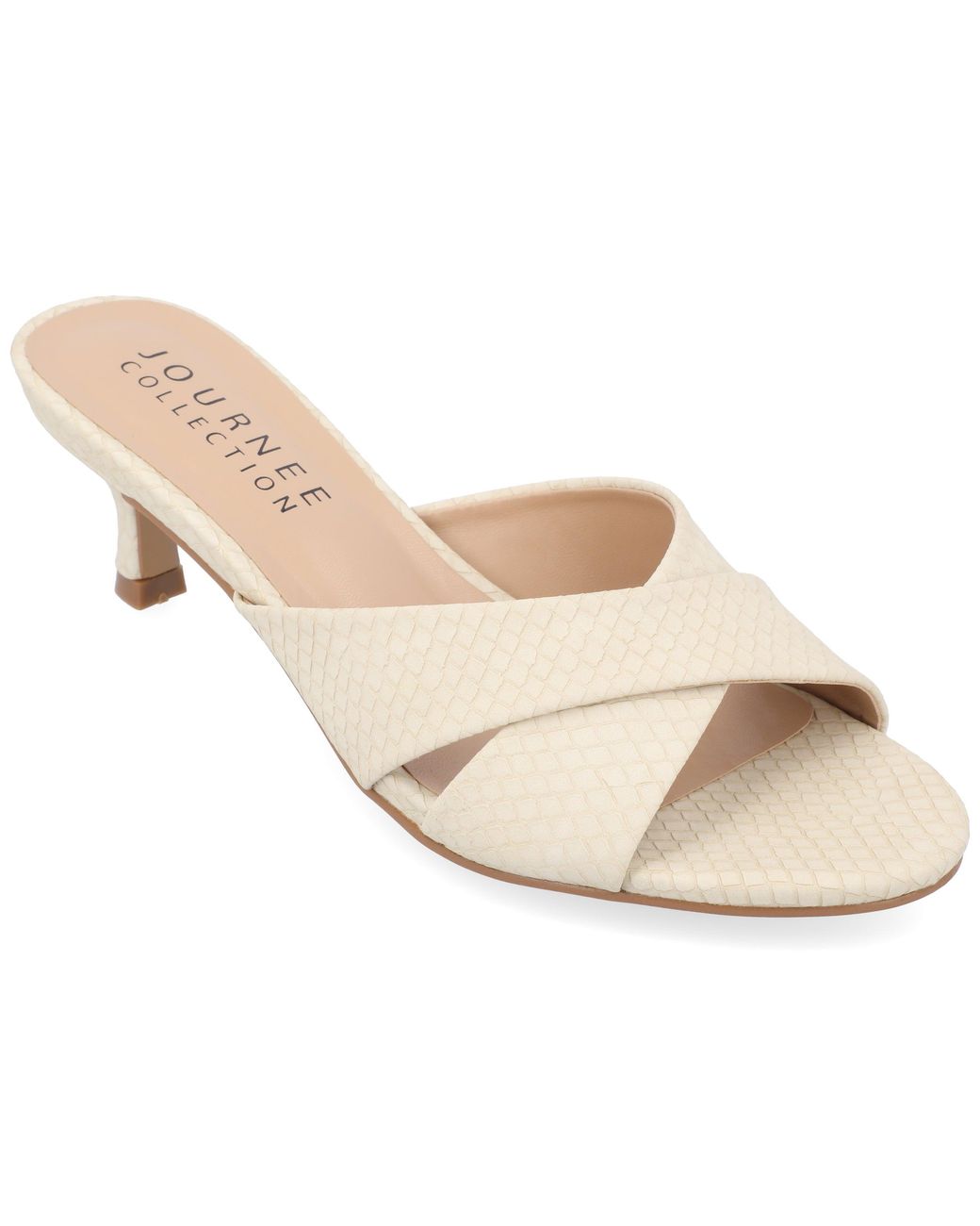 Journee Collection White Berkly Pumps
