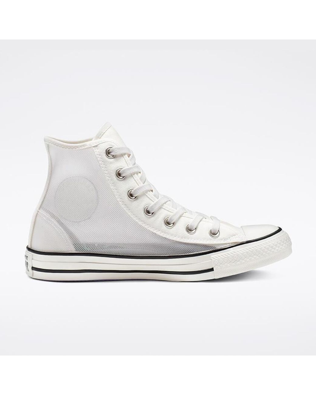 Converse Chuck Taylor All Star Ladies See Thru High Sneakers in White