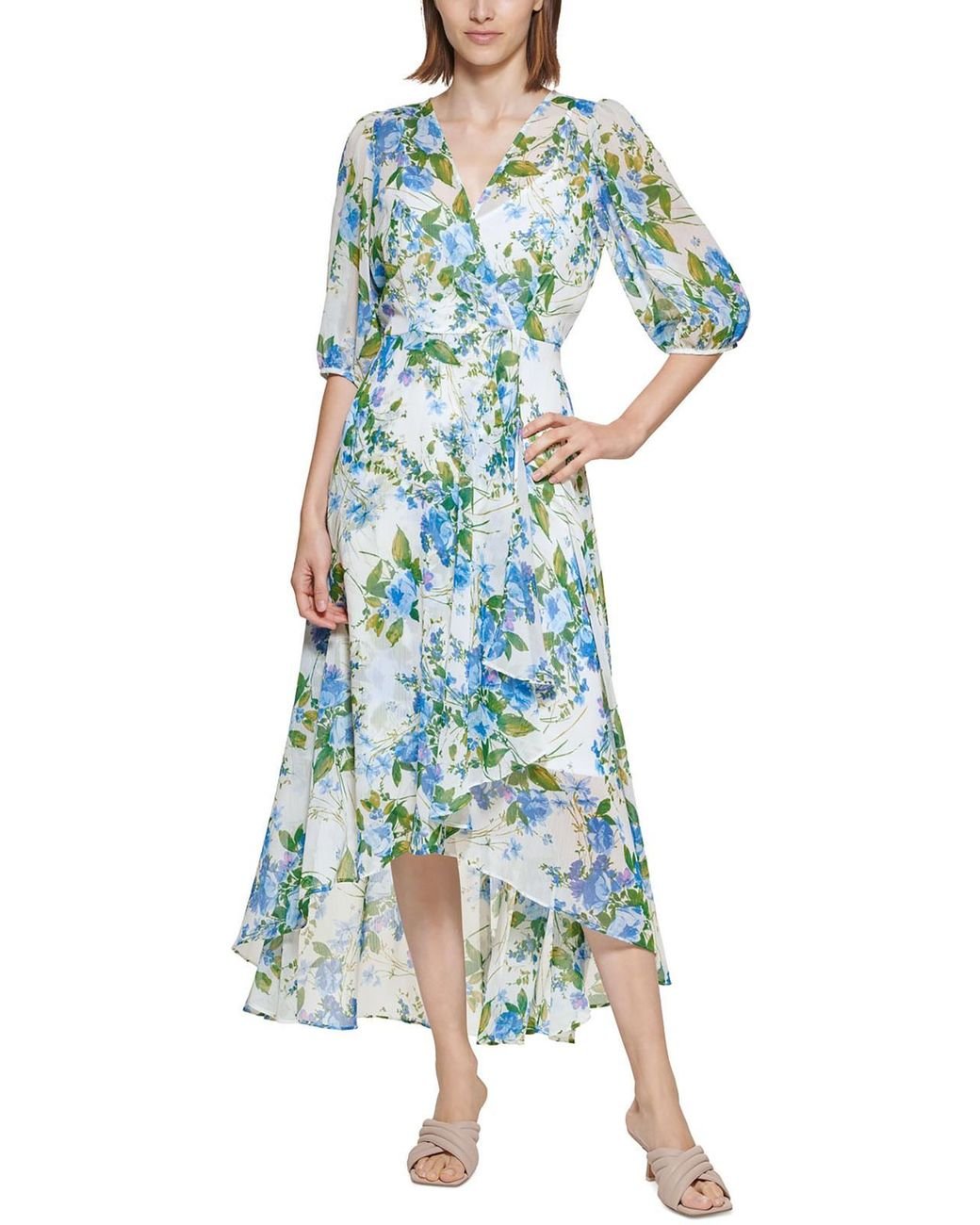Calvin klein top hi low dress