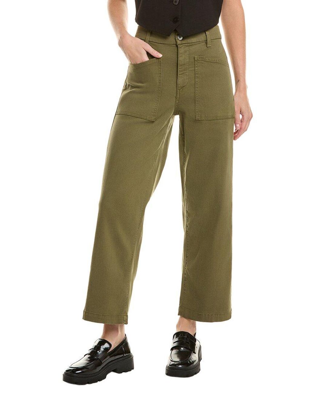 Le Jean Green Colette Patch Pocket Trouser