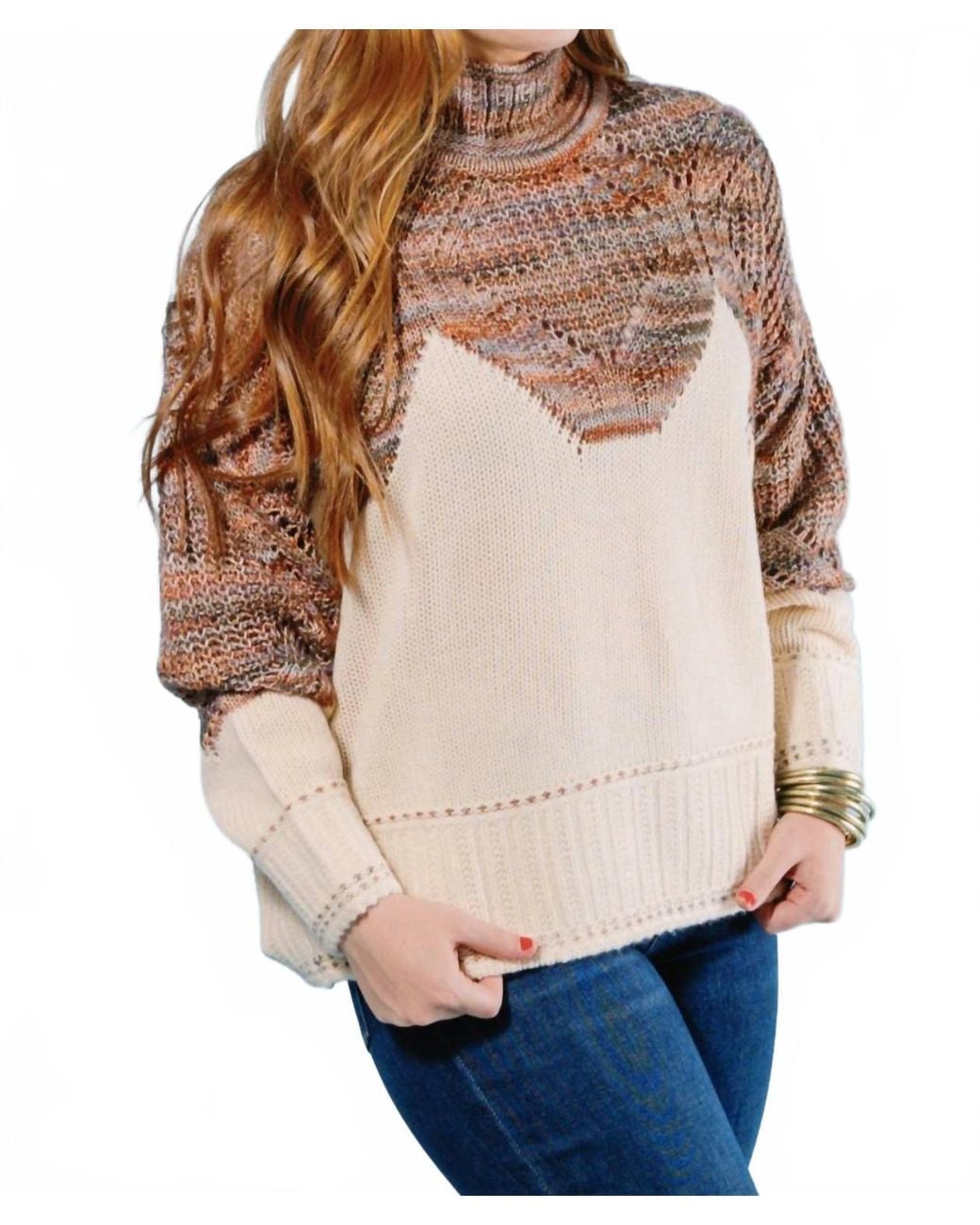 Fdj Natural Long Sleeve Sweater