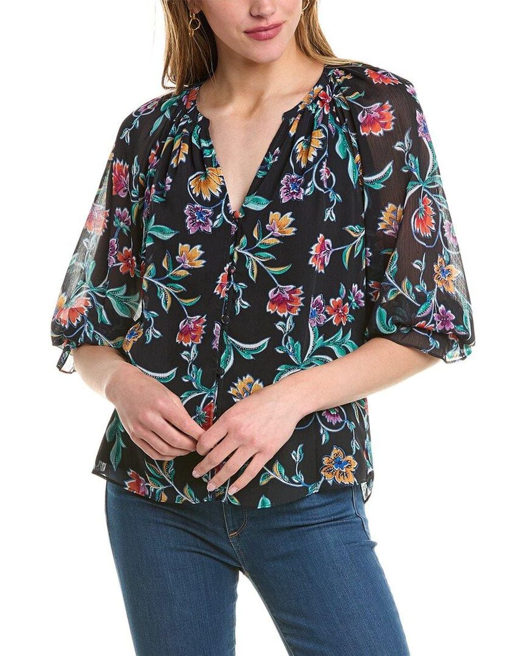 Ramy Brook Blue Nena Top