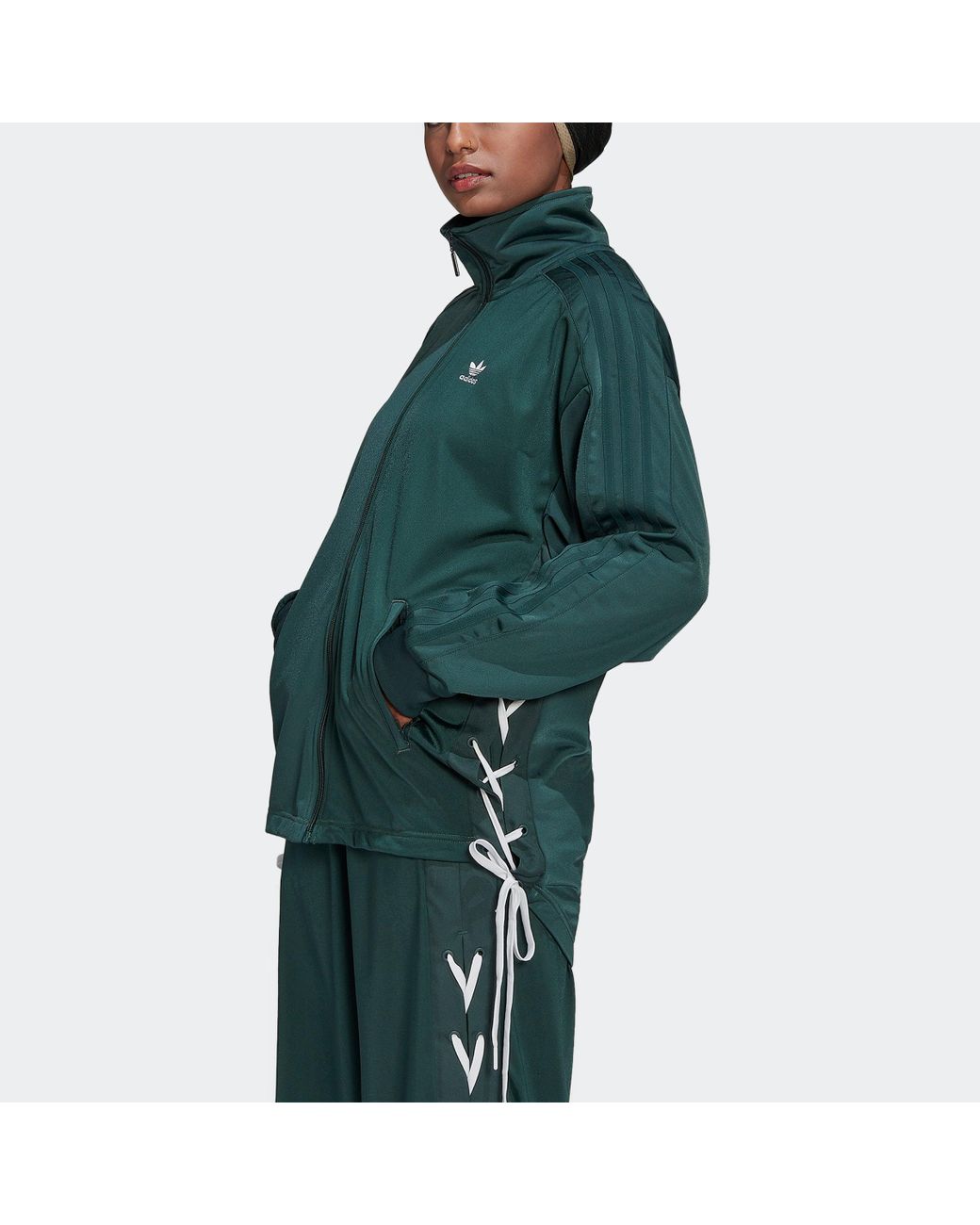 adidas Always Original Laced Track Jacket in Green | Lyst