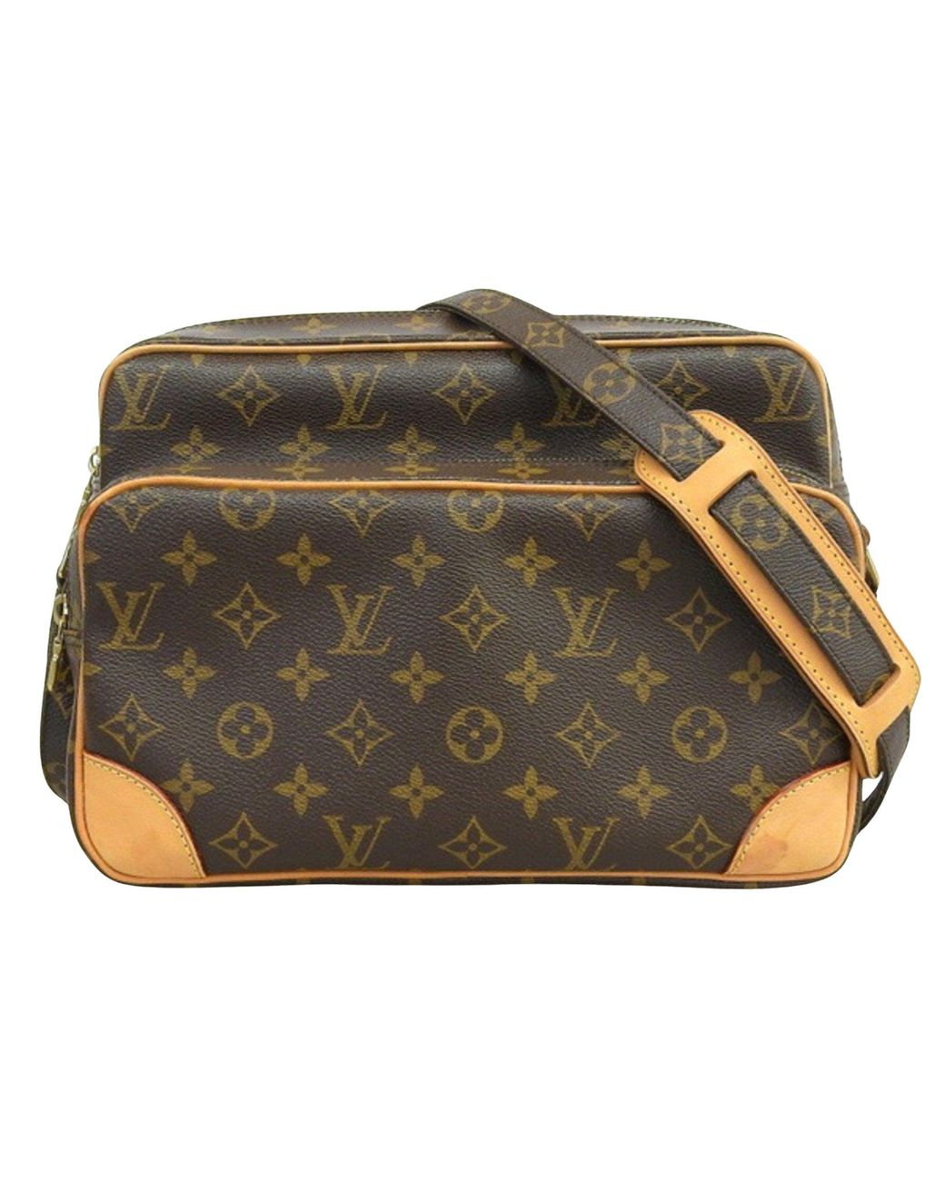 Louis Vuitton Nile Brown Canvas Shoulder Bag (Pre-Owned)