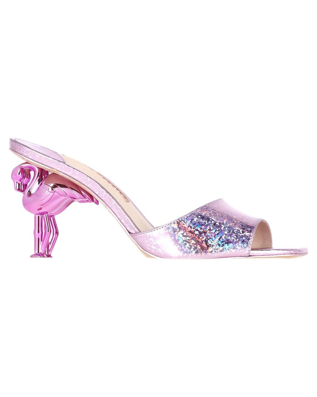 Sophia Webster Flo Flamingo Mid Mule in Pink | Lyst