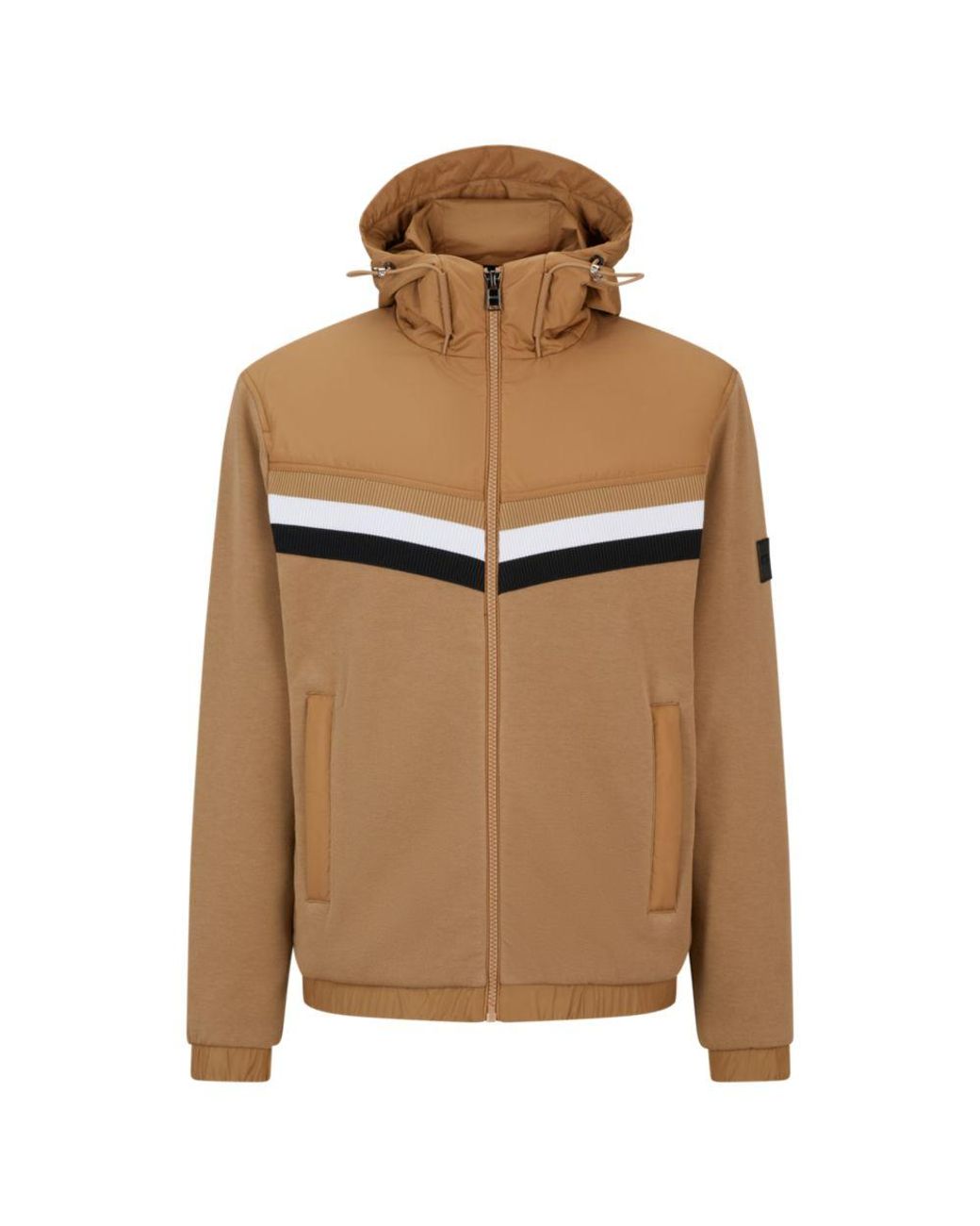 Hugo boss hooded sweatshirt with logo and reflective detailing sale