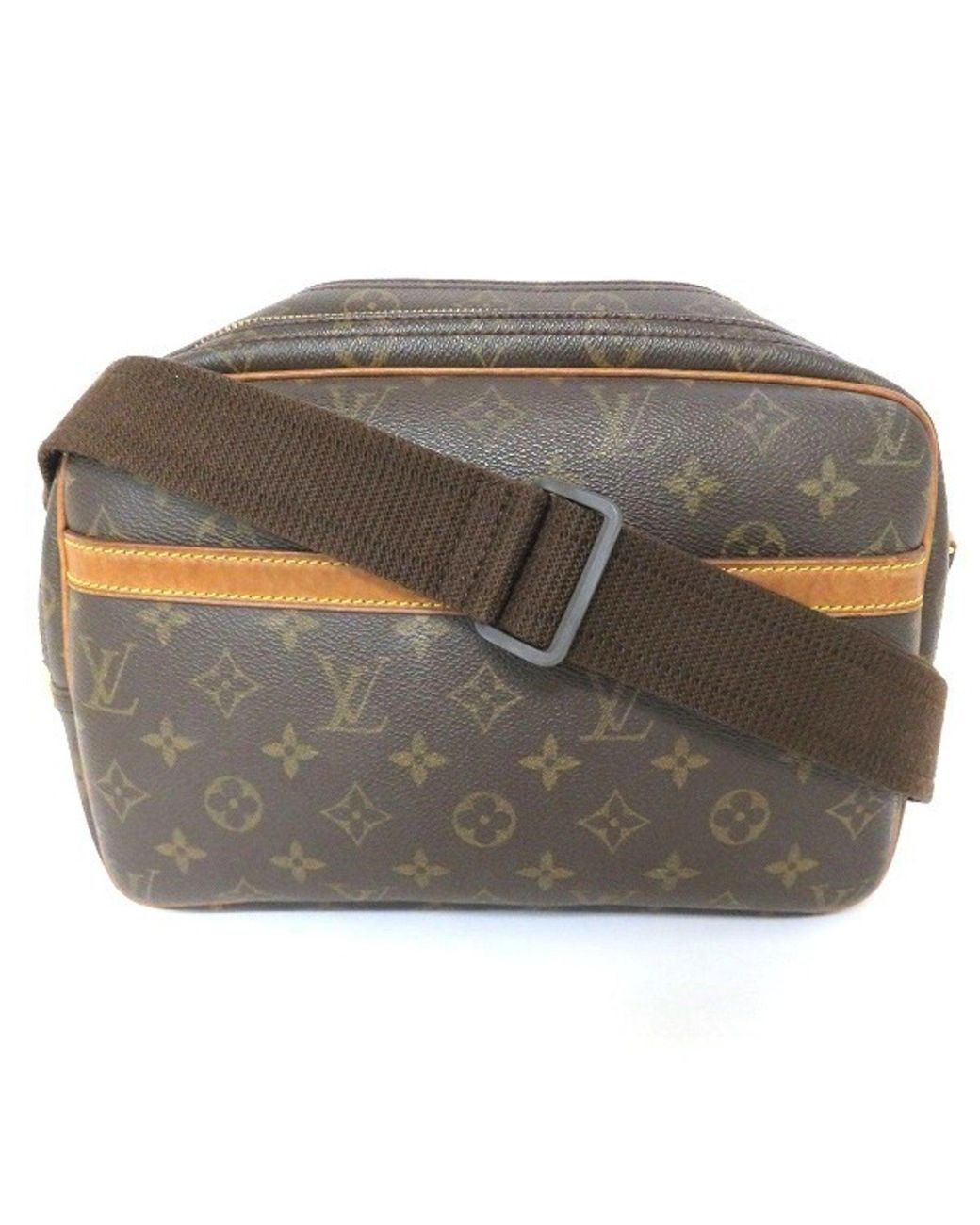 Louis Vuitton Reporter Canvas Shoulder Bag (pre-owned) in Gray