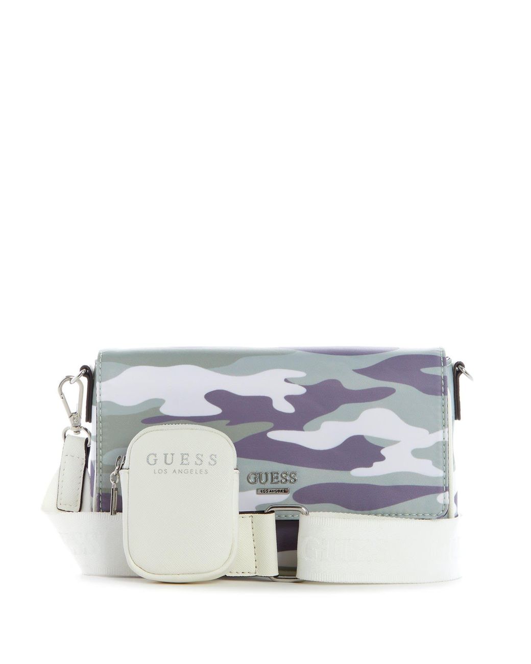 Guess Factory Rayna Nylon Printed Crossbody | Lyst