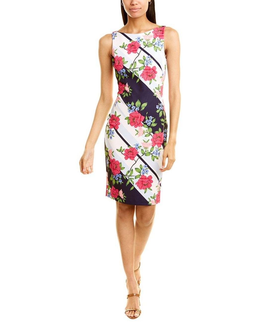 vince camuto scuba crepe sheath dress