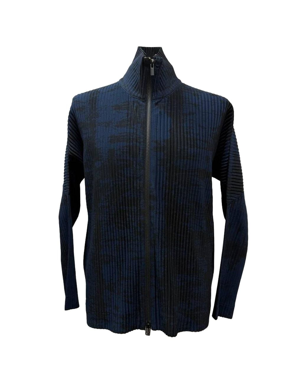 Issey Miyake Blue Zipped Jacket for men
