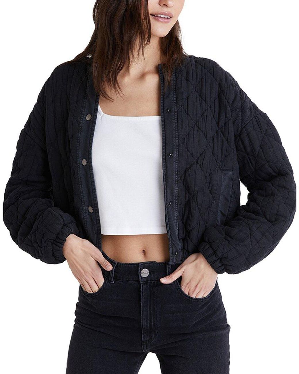 Bella dahl cropped 2025 military jacket