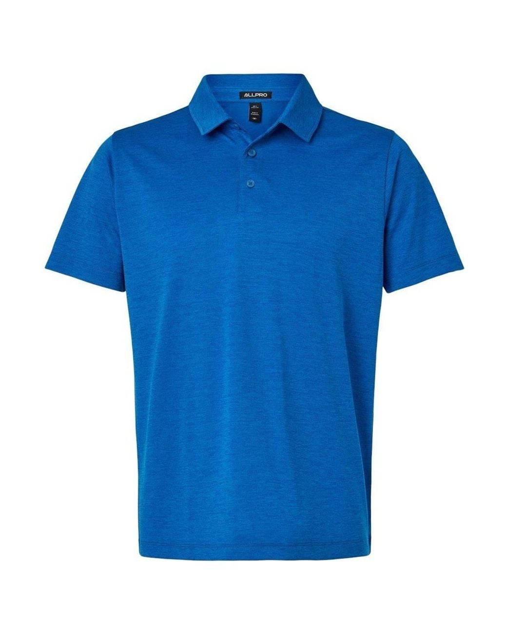 AllPro Blue Performance Mlange Polo for men