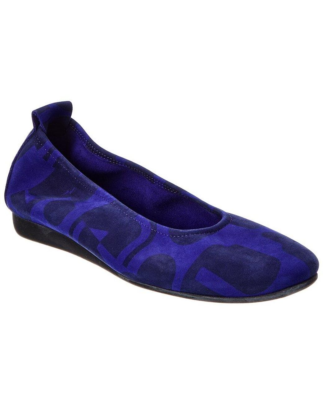 Arche Blue Laius Leather Flat
