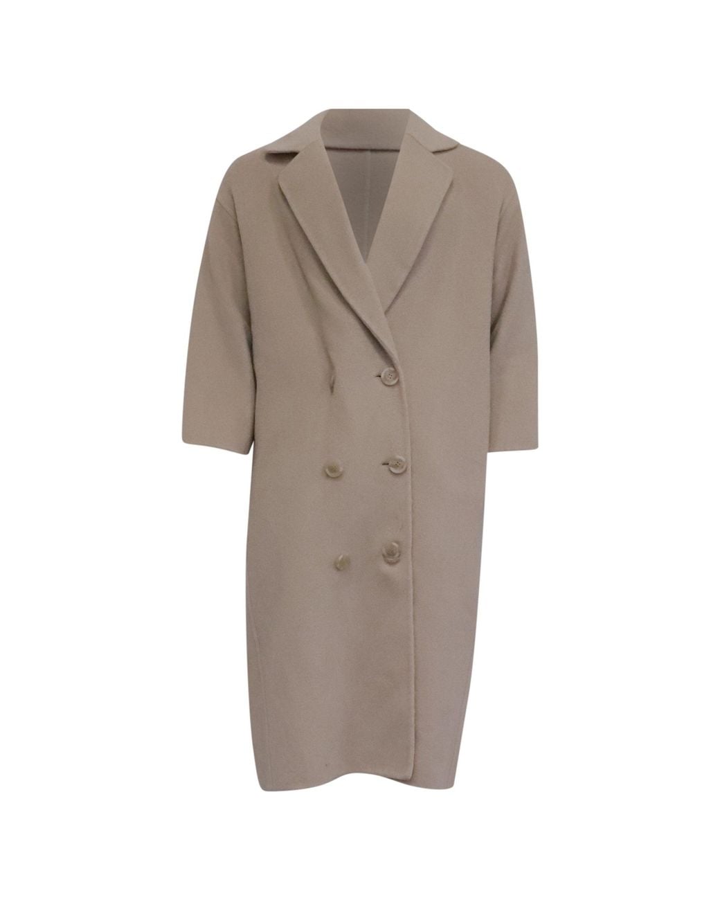 Mansur Gavriel Brown Double-Breasted Coat