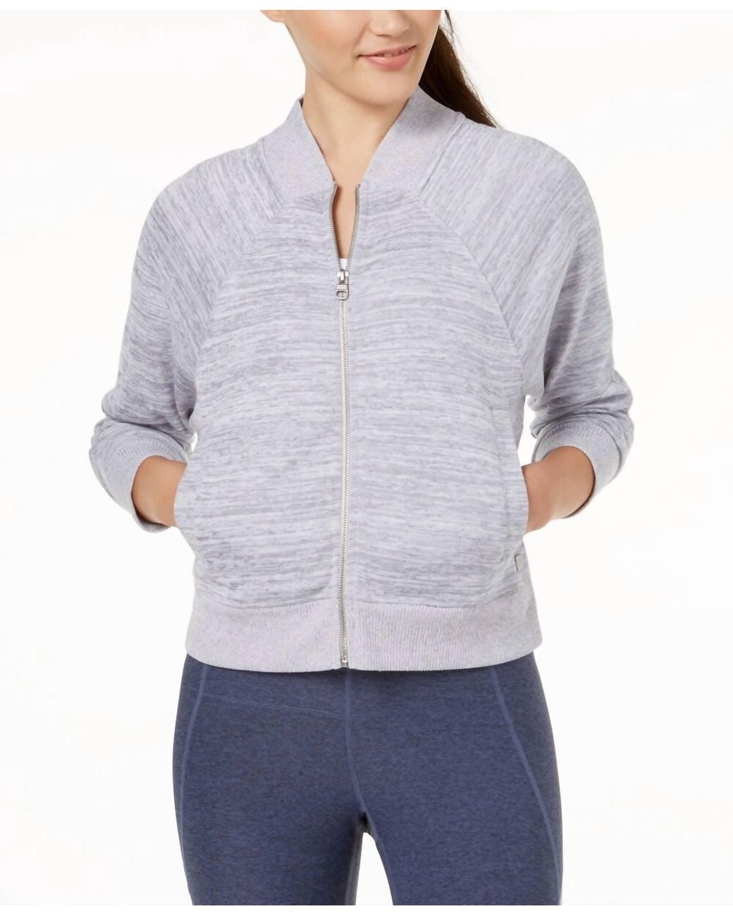Calvin Klein Gray Performance Bomber Jacket