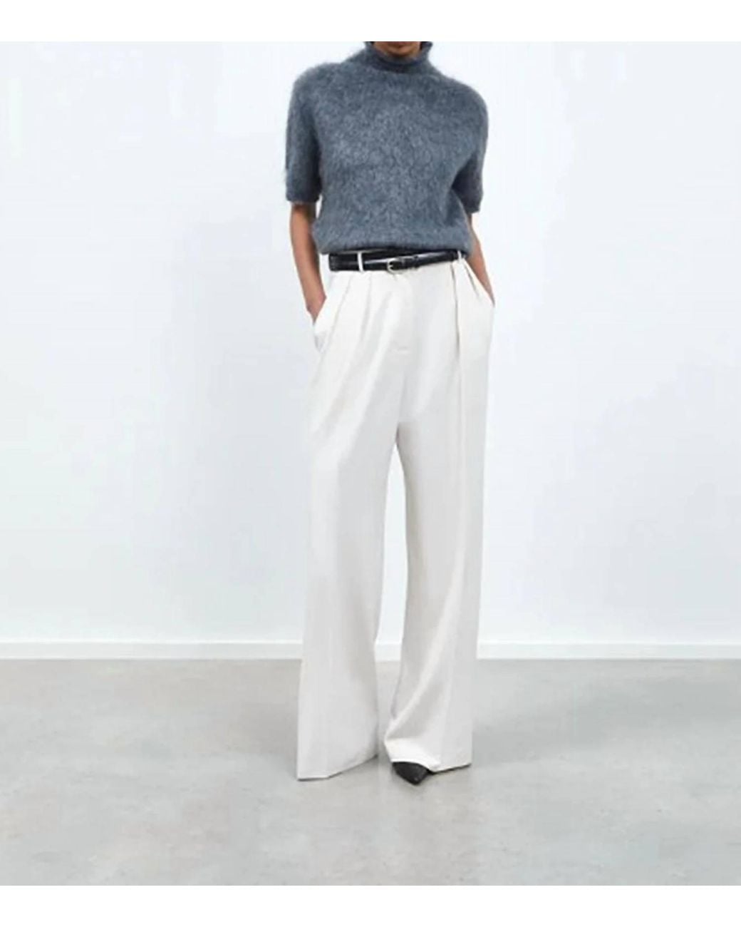 Rhúne White Celine Tailored Pants