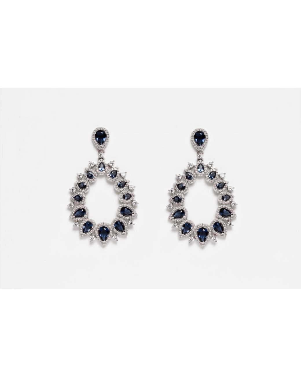 Avenue Chic Black Statement Teardrop Earrings