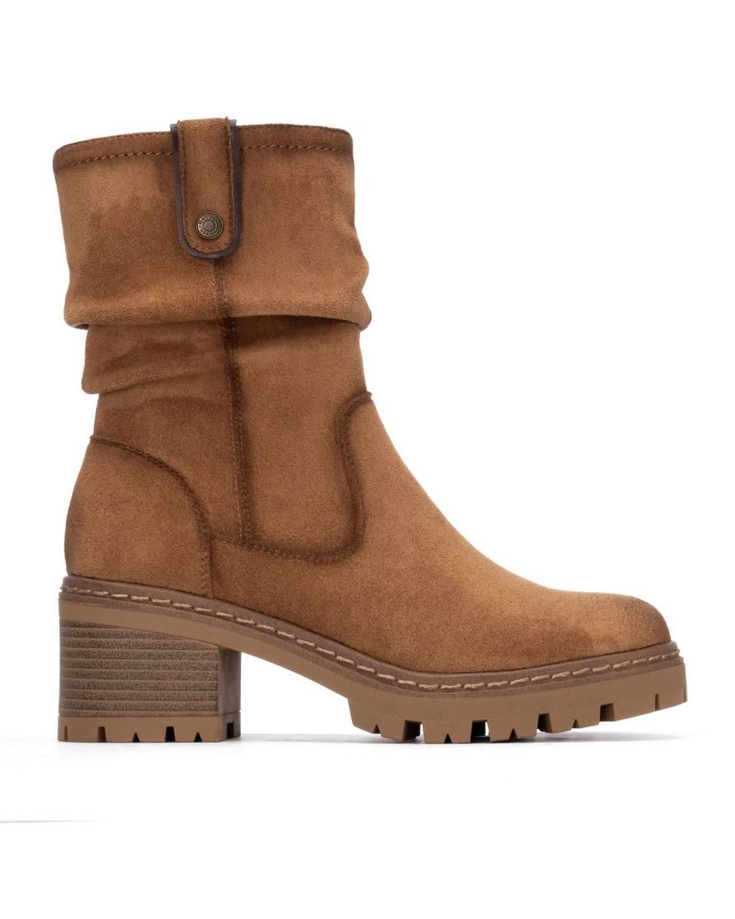 Xti Brown Suede Booties Refresh Collection By