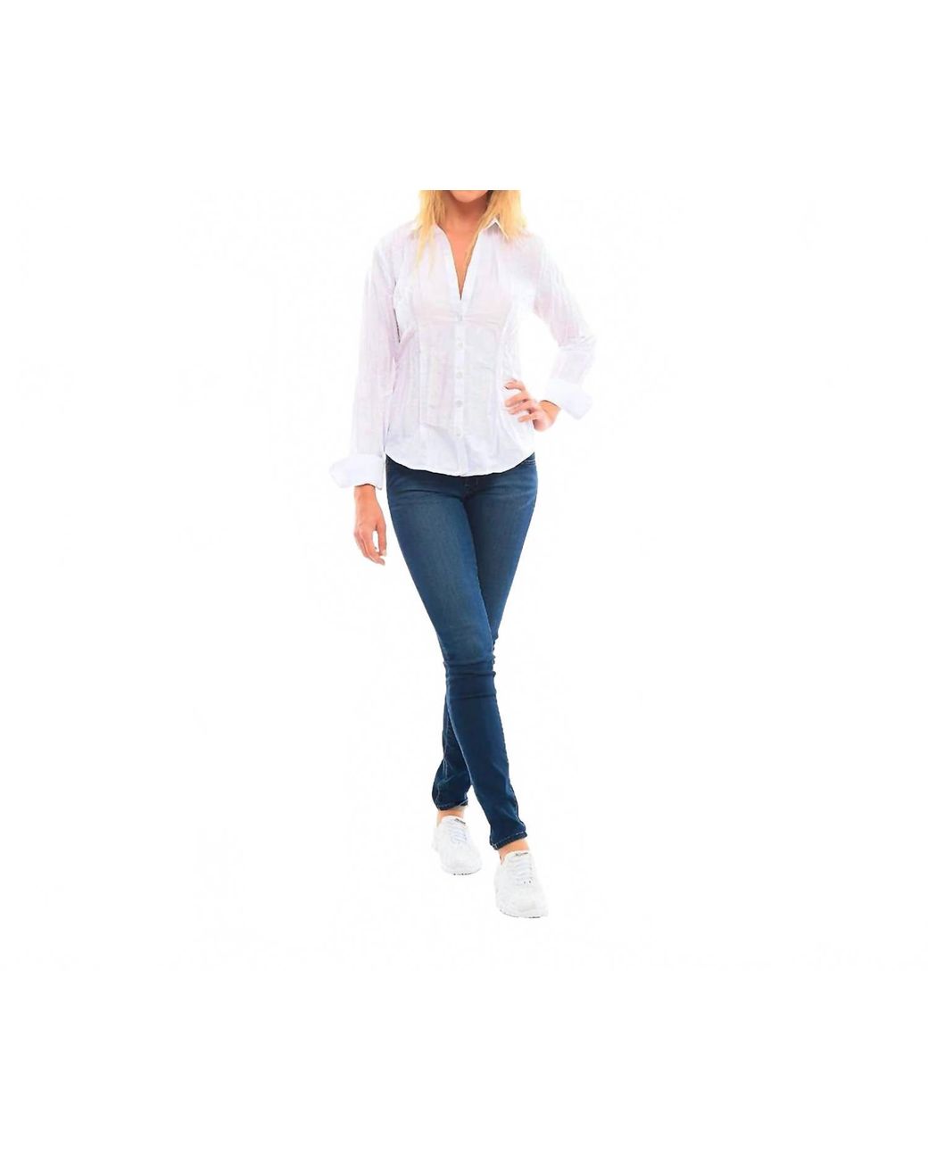 Beluva Blue Parker Top