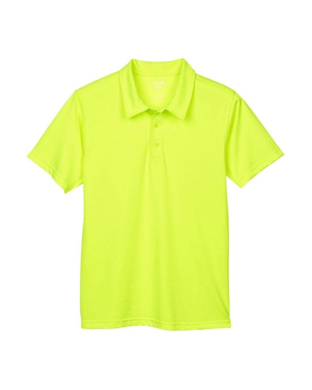 Team 365 Yellow Command Snag Protection Polo for men