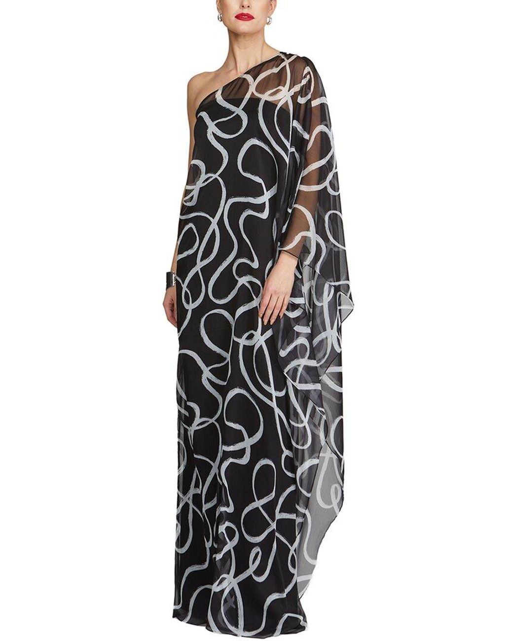Halston Heritage Black Elodie Caftan