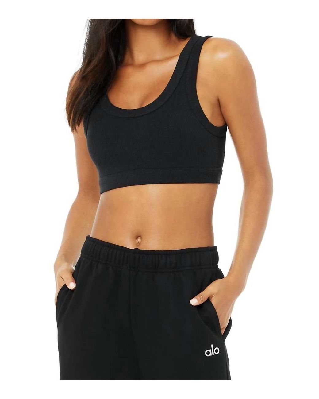 Alo Yoga Wellness Bra In Black Lyst