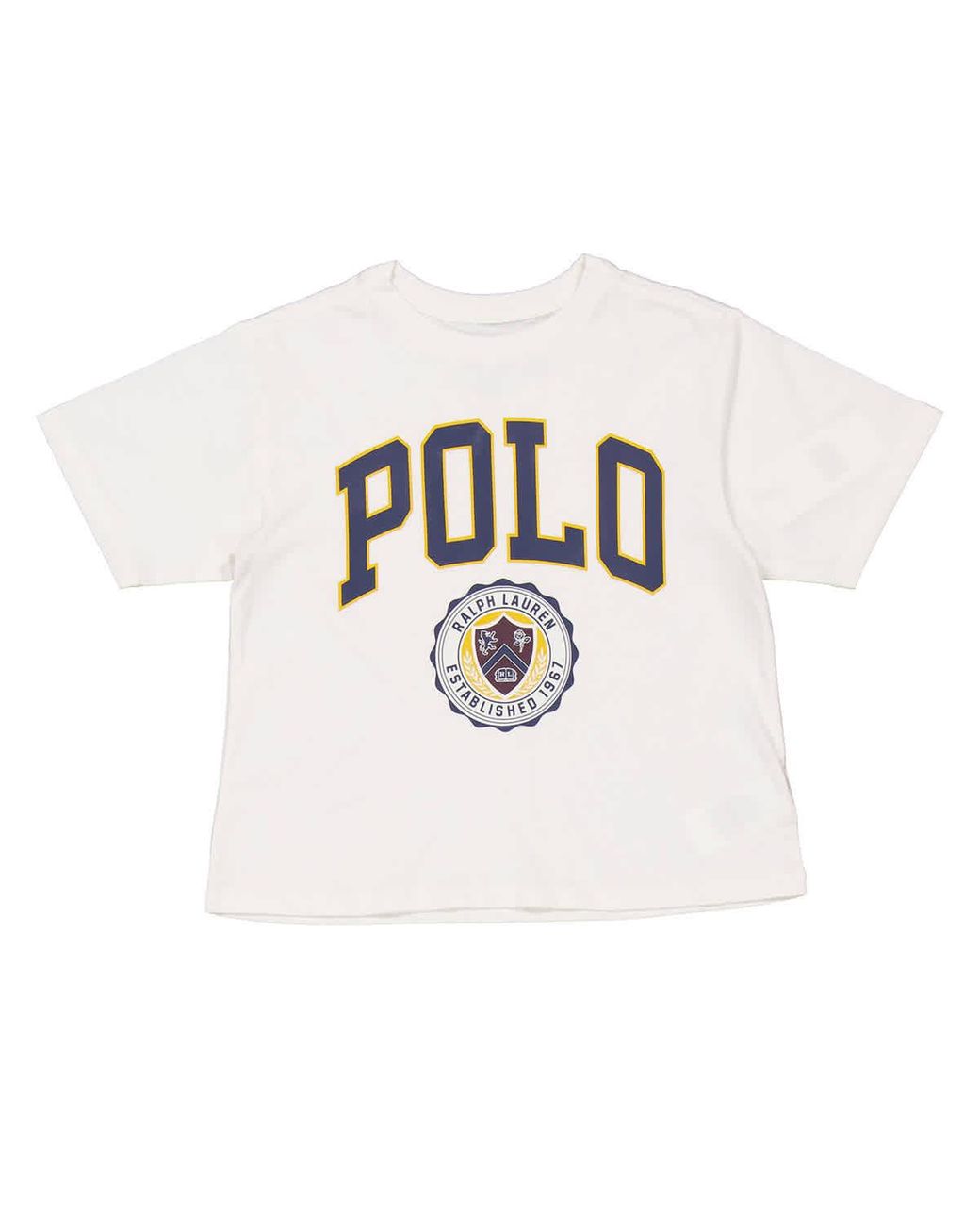 Polo Ralph Lauren Kids Logo Crest T-Shirt in White for Men