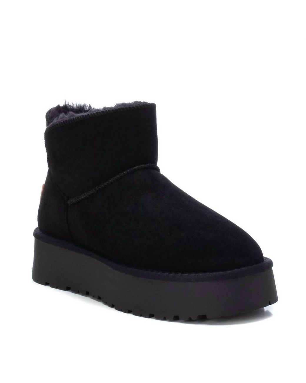 Xti Black Suede Winter Boots