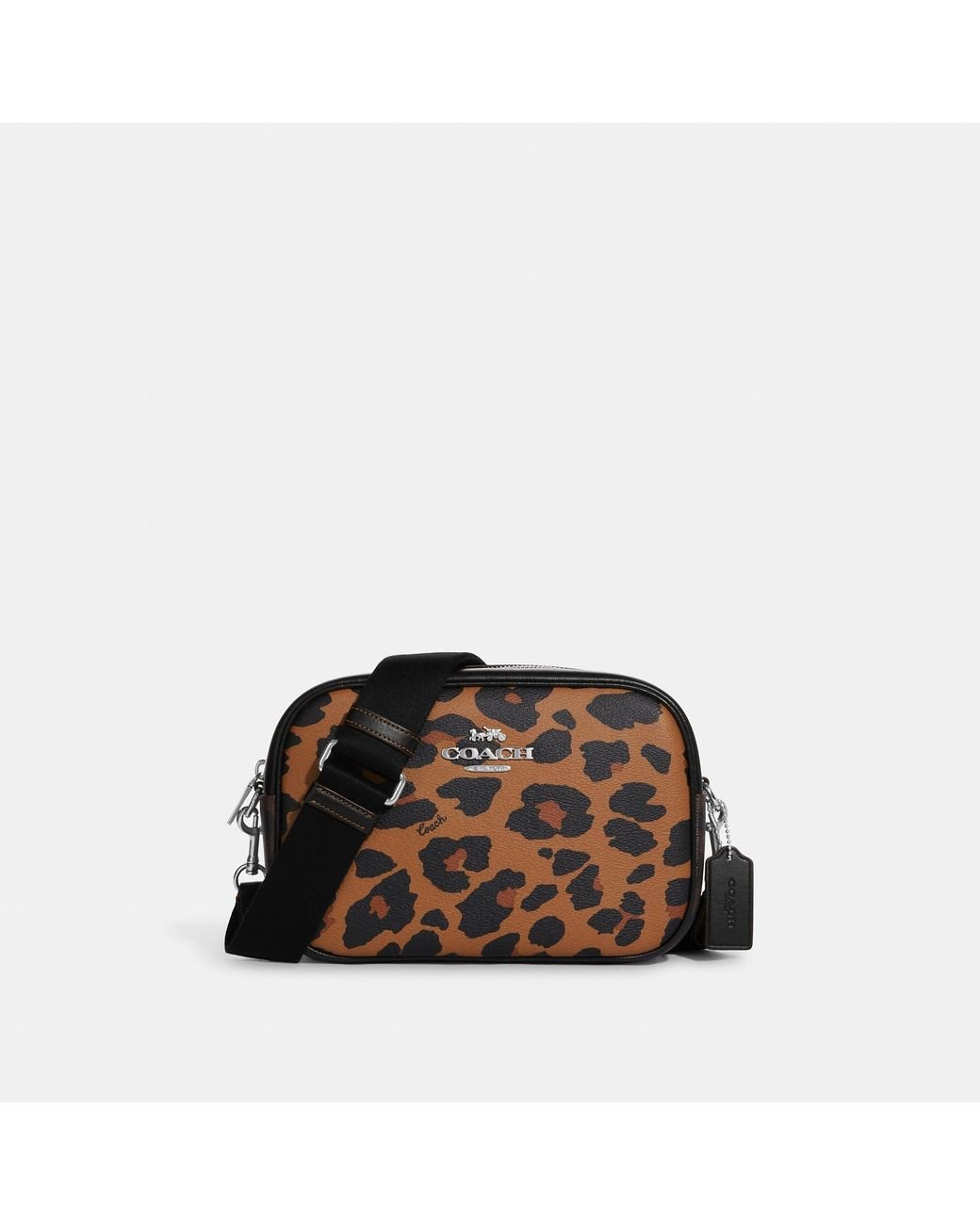 COACH Jamie Camera Bag In Signature Canvas With Leopard Print in Brown ...