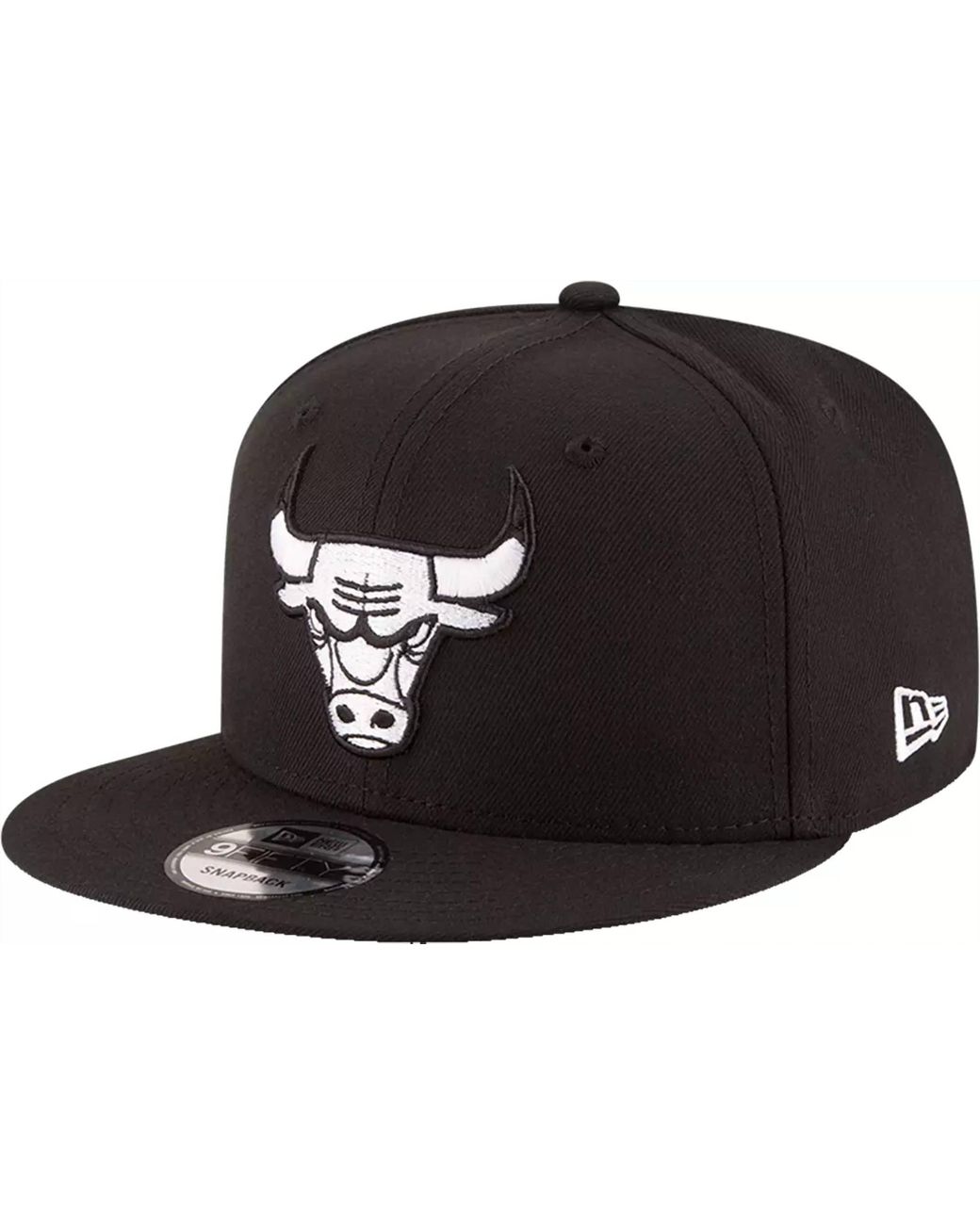 KTZ Black Chicago Bulls 9Fifty Adjustable Snapback Hat for men