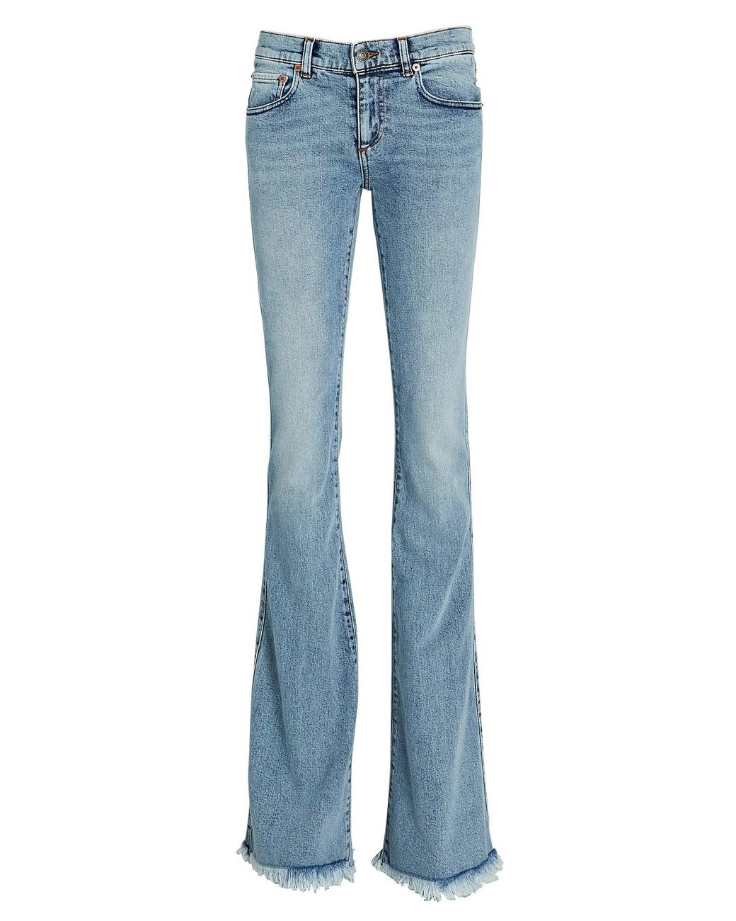 SER.O.YA Demi Midrise Flared Jeans in Blue Lyst