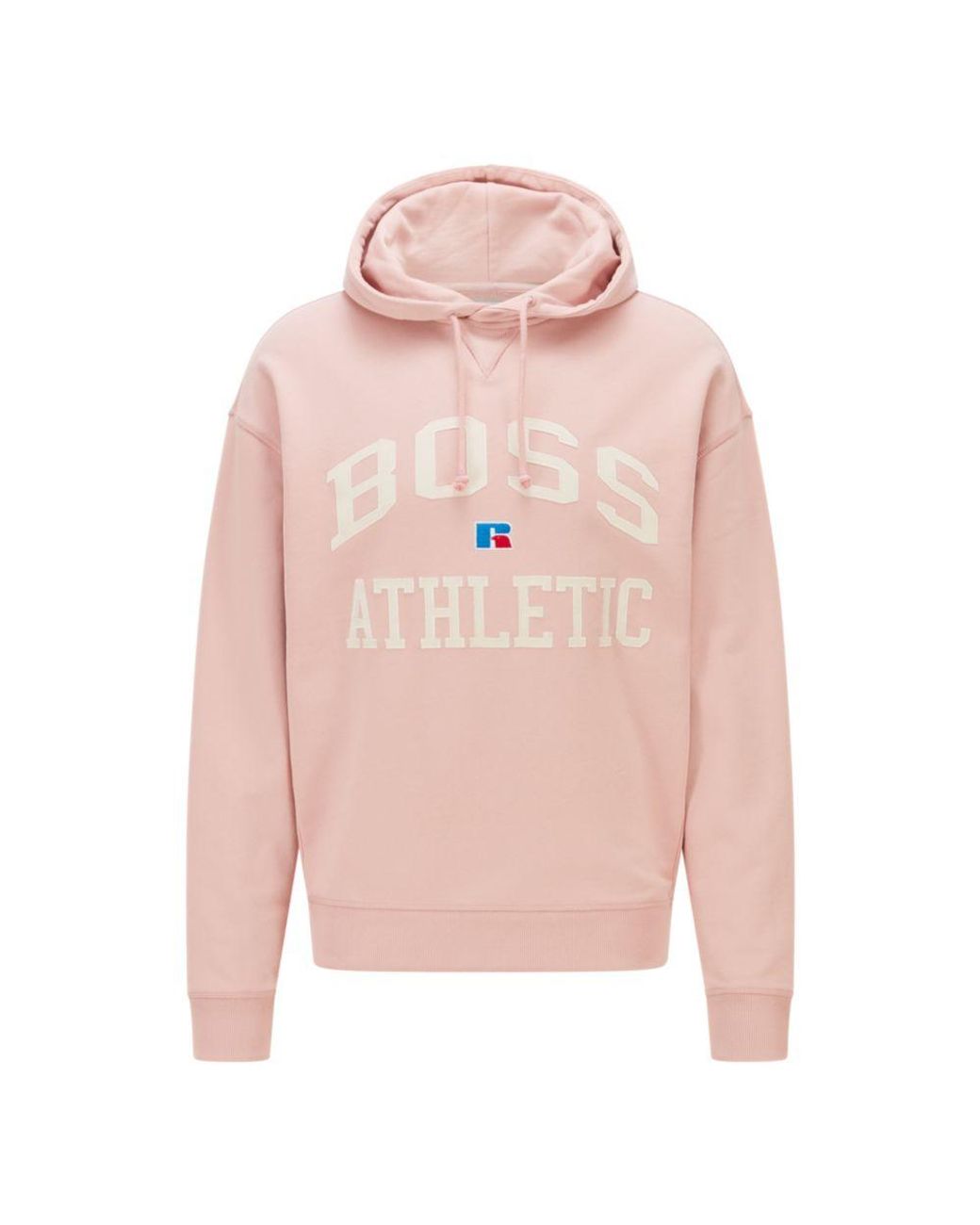 BOSS by HUGO BOSS Hugo - Relaxed Fit Hoodie In Organic Cotton With  Exclusive Logo in Pink | Lyst