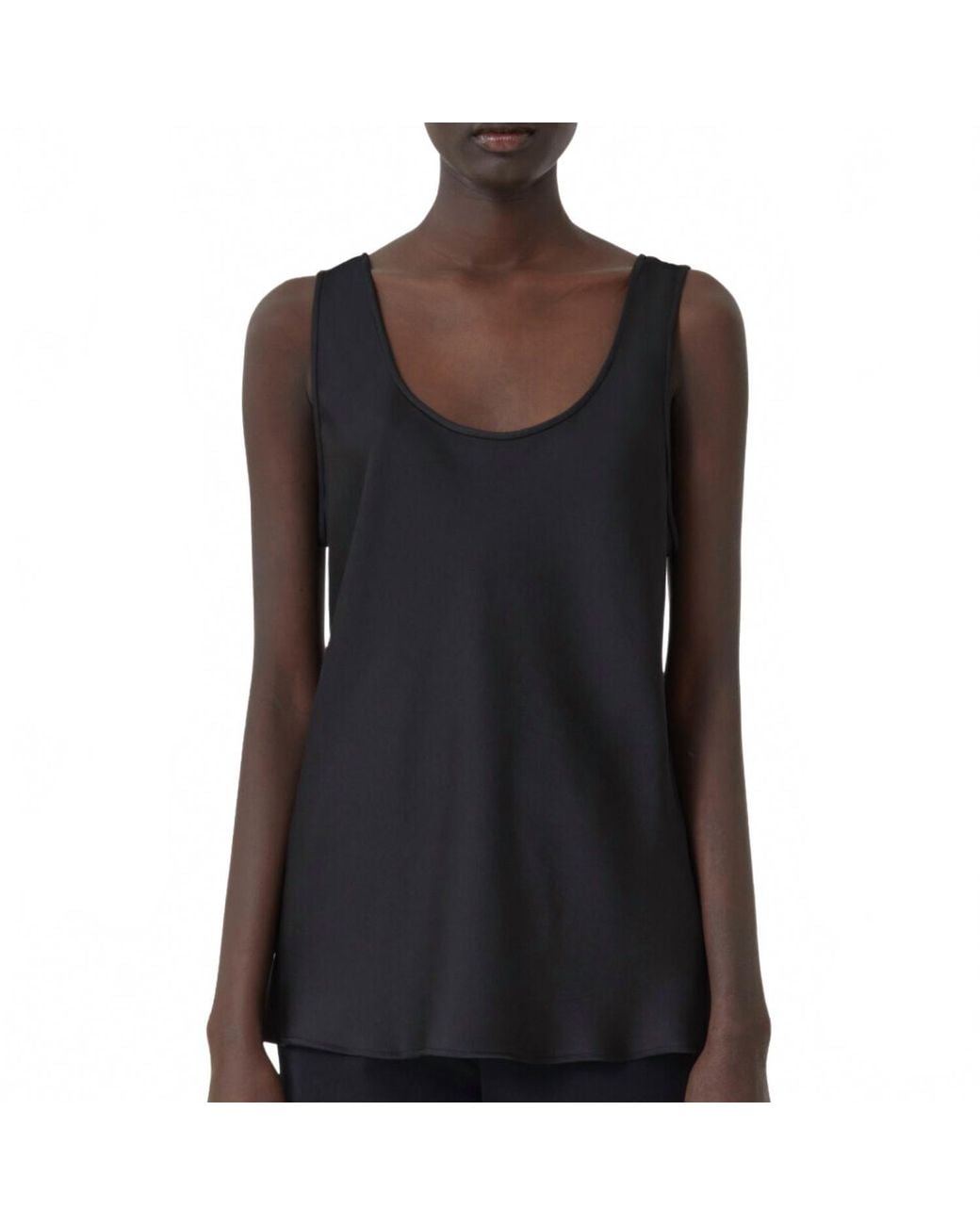 Closed Black Shiny Top
