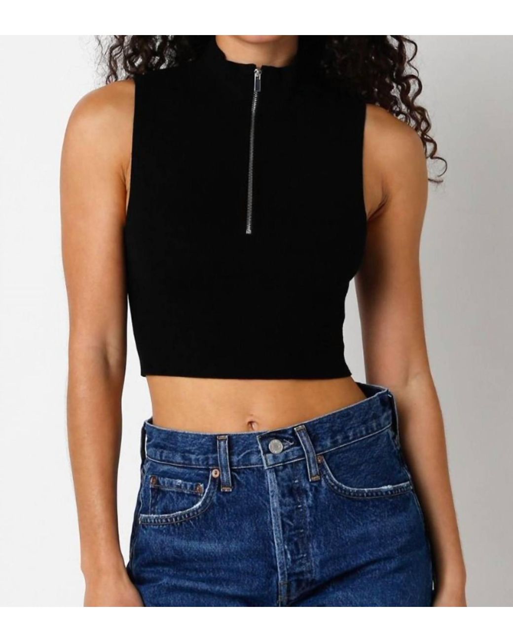 Olivaceous Black Pheobe Crop Top