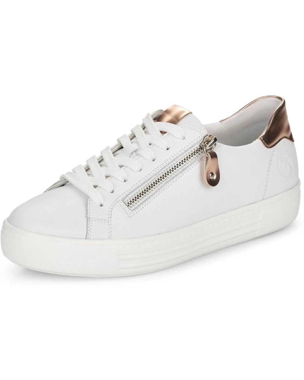 Remonte Black Lace Zip Sneaker