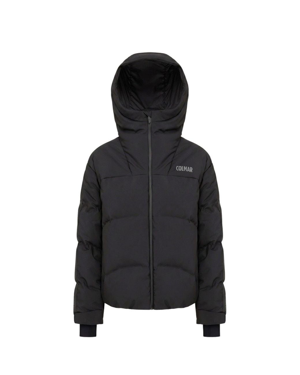 Colmar Black Puffy Quilted Down Ski Jacket