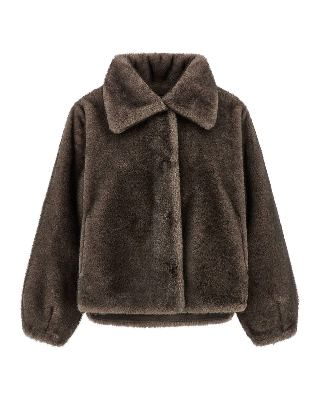 Lou Andrea Brown Polyamide Full-Length Jacket