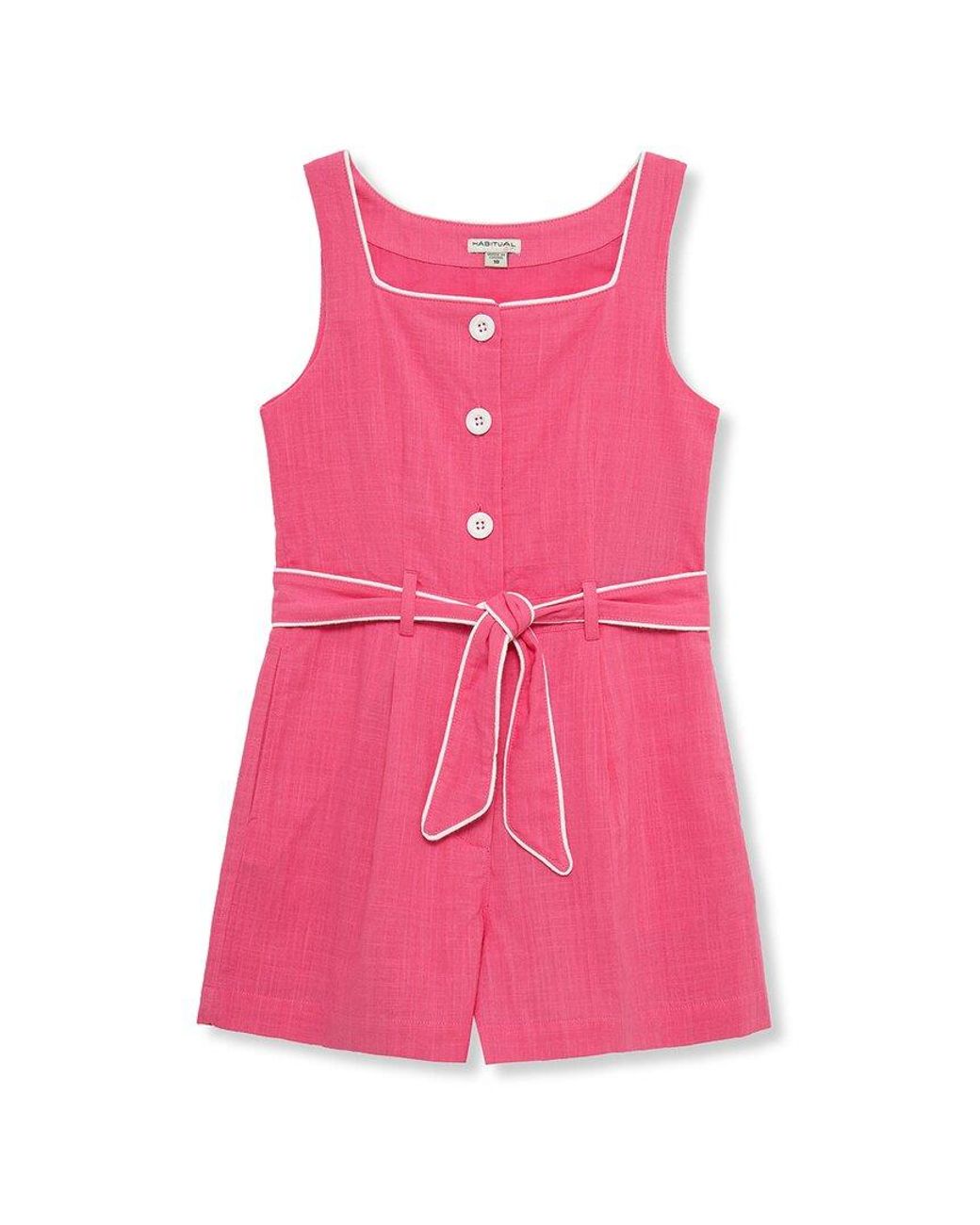 Habitual Pink Square-Neck Romper