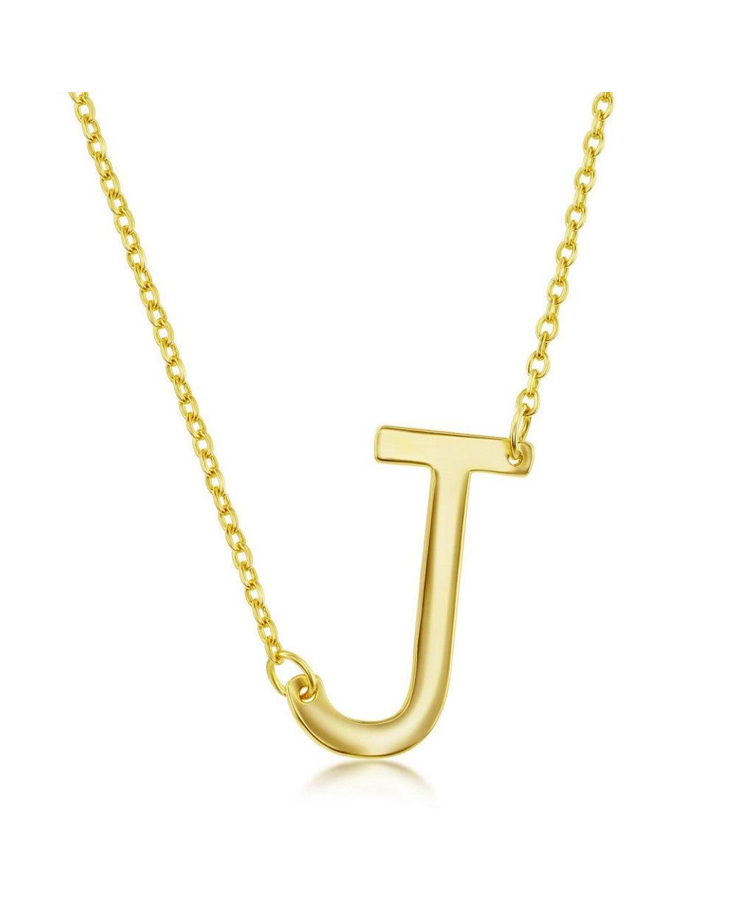 Simona Sterling Silver Sideways Initial 