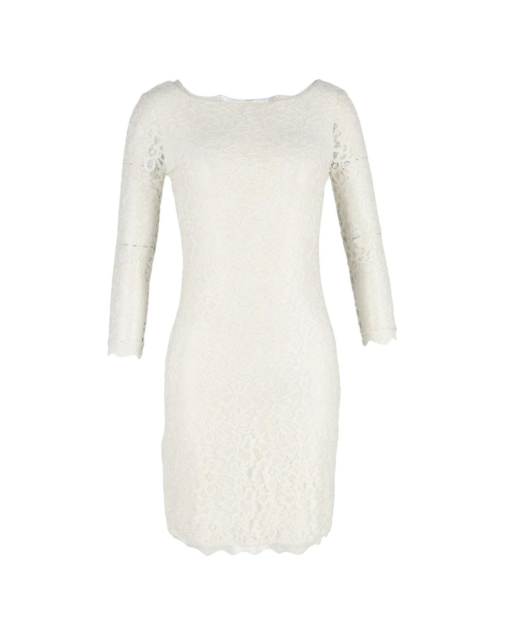 Diane von Furstenberg Natural Zarita Lace Dress