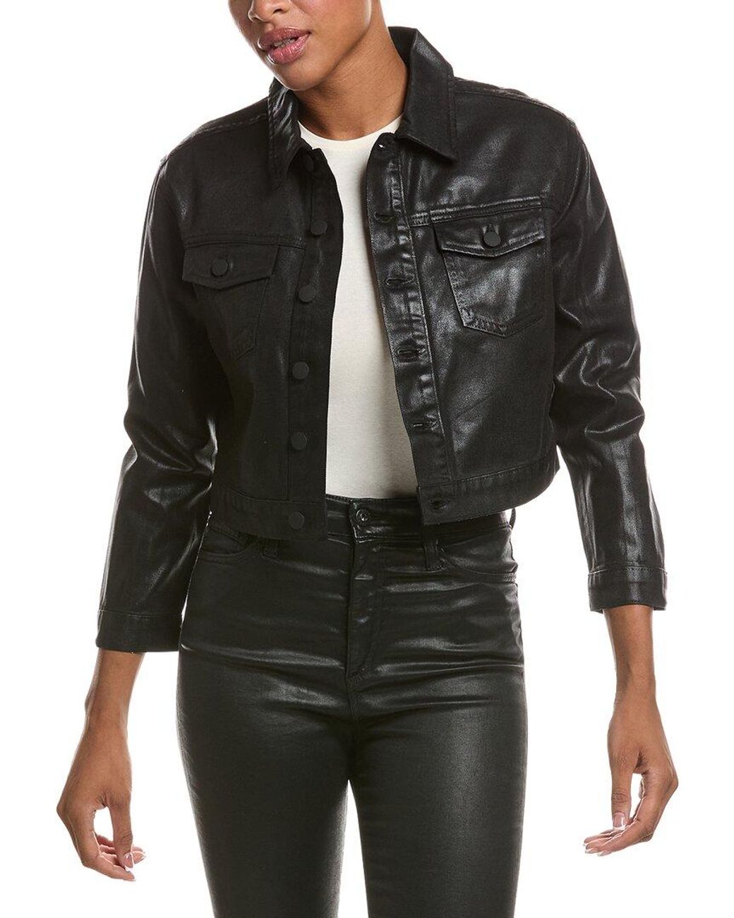 L'Agence Black 'Agence Koda Crop Jacket