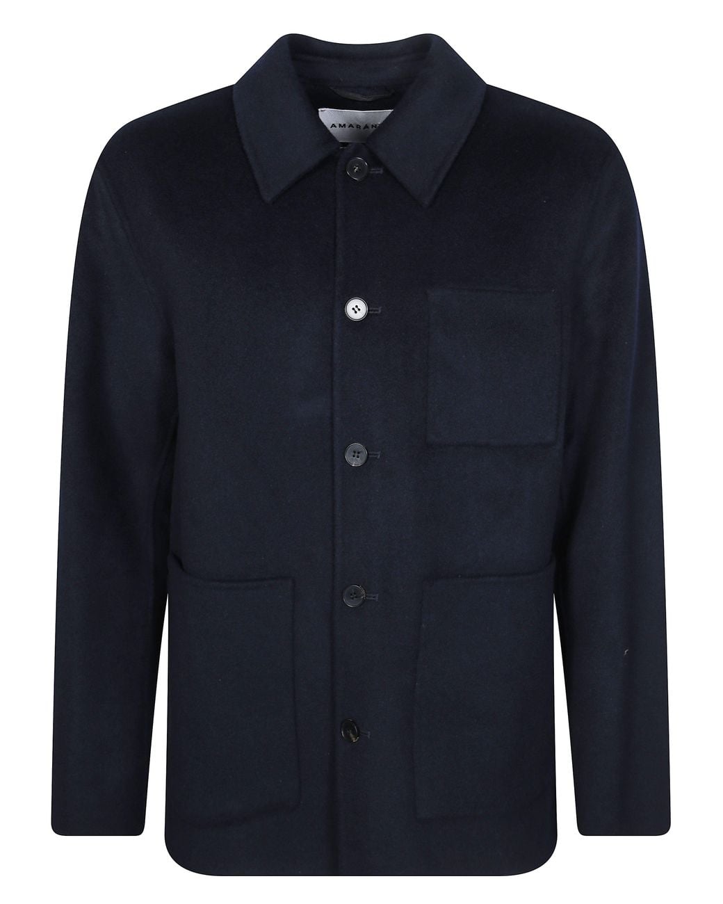 Amaranto Blue Giacca Over Structured Shirt for men