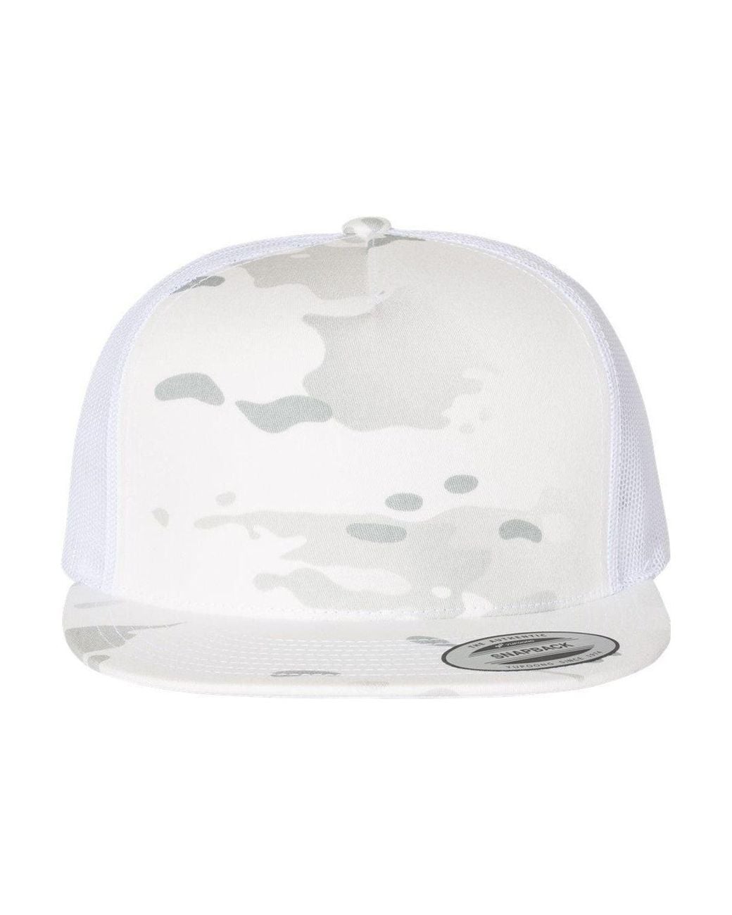Classics White Flat Bill Trucker Cap for men