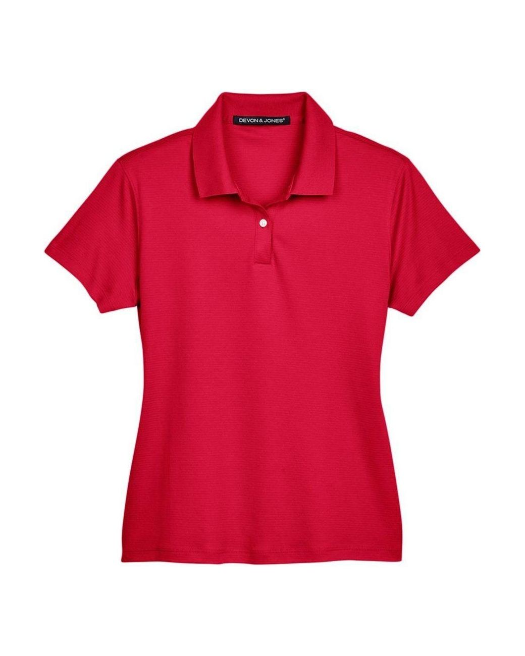 Devon & Jones Red Pima-Tech Jet Piqu Polo