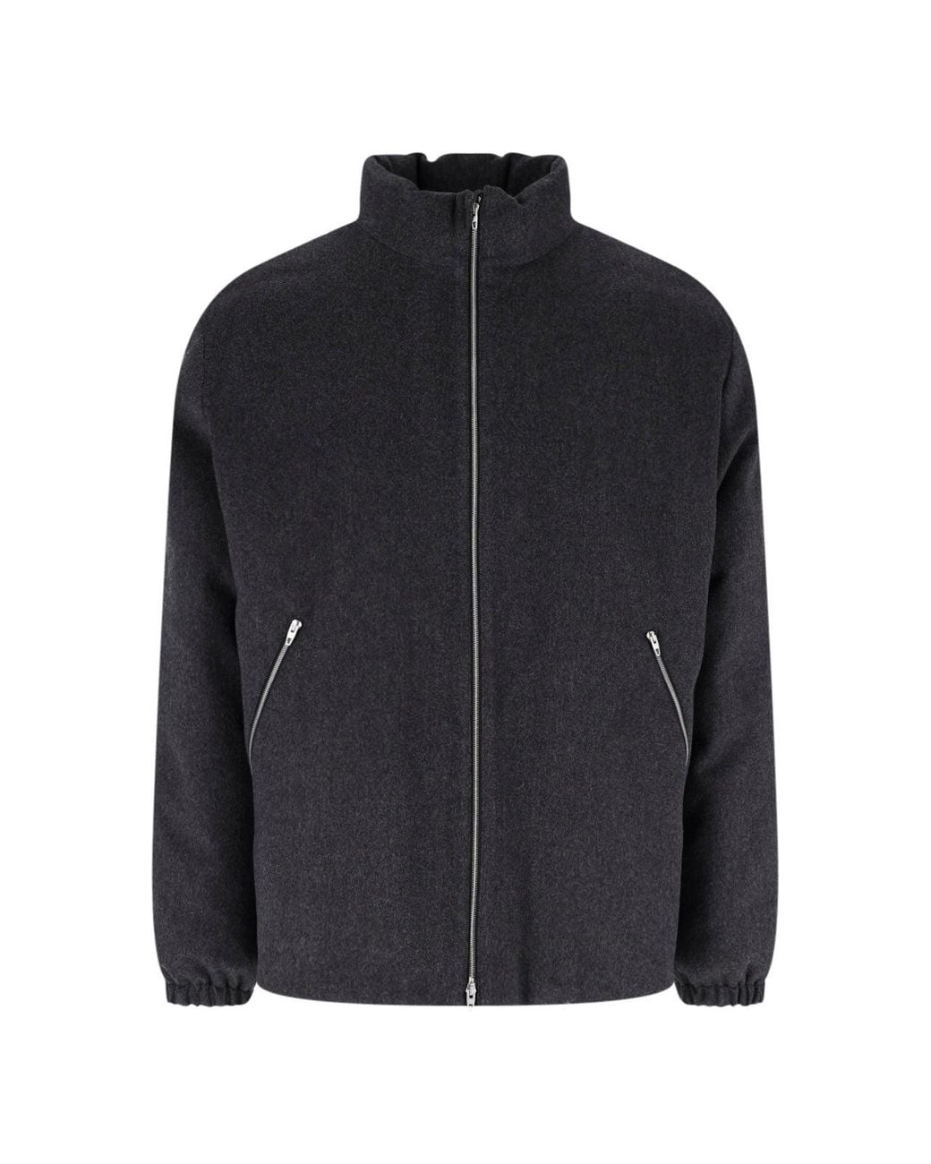 Jil Sander Black Dark Padded Wool Jacket for men