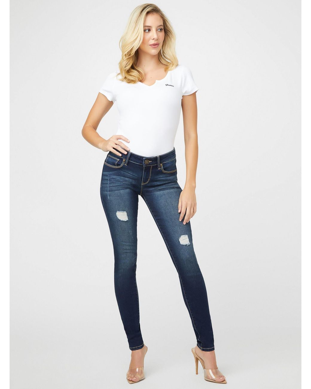 Guess sienna sale curvy skinny jeans