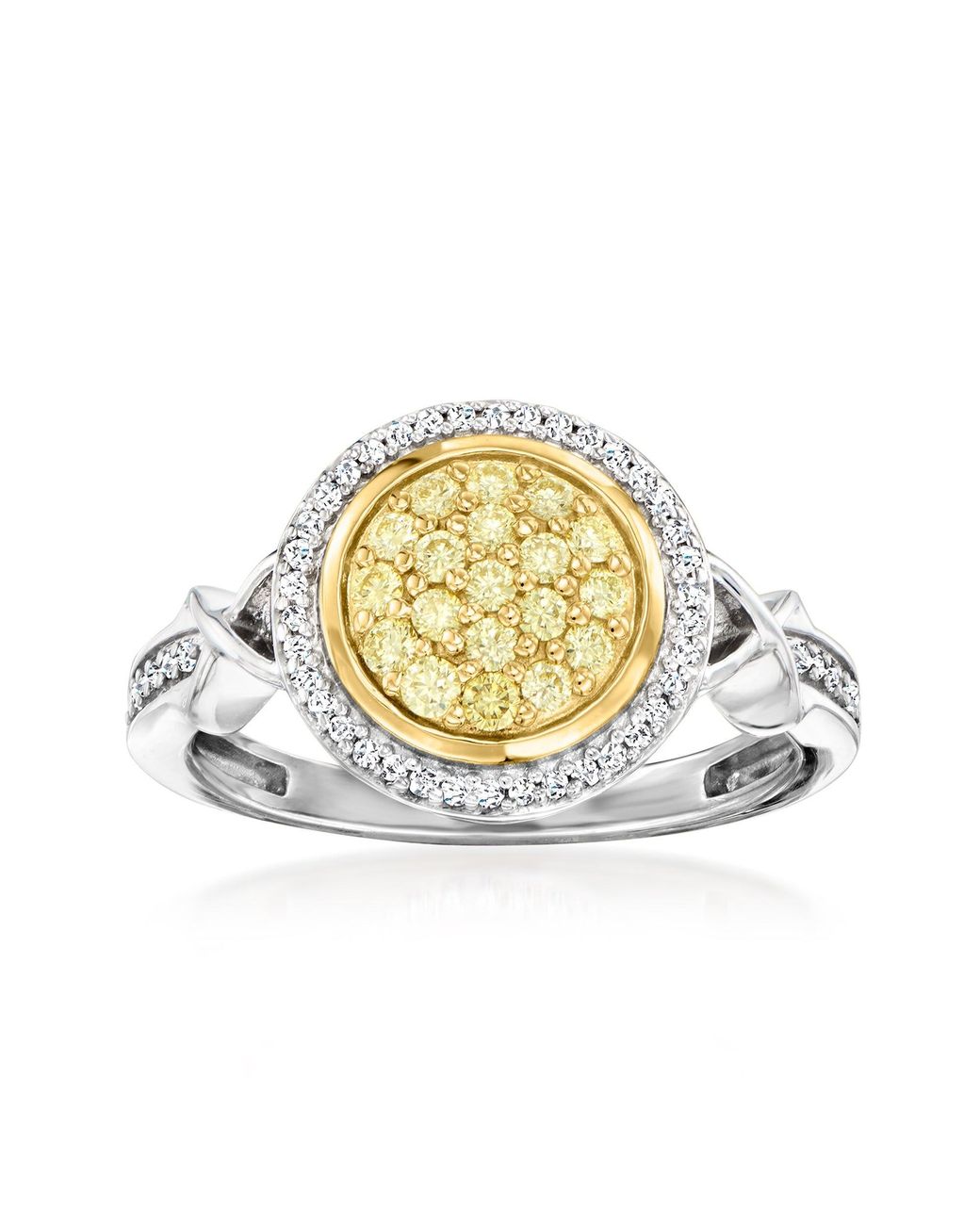 Ross-Simons Metallic And Diamond Ring