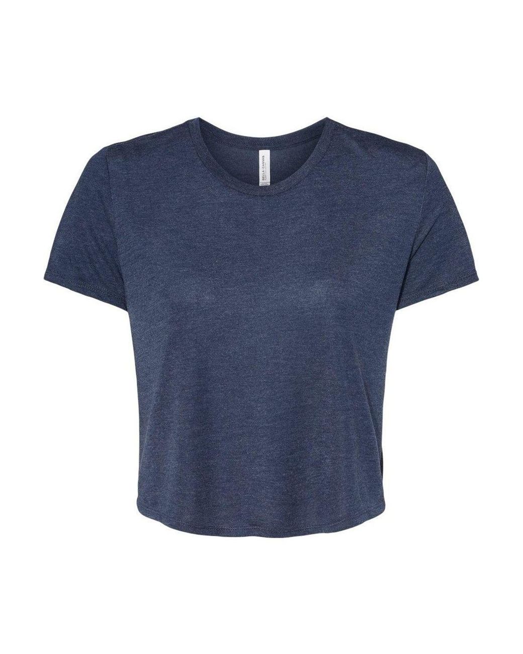 Bella Canvas Blue Flowy Crop Tee