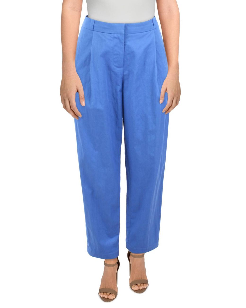 Jason Wu Pleated Tapered Dress Pants in Blue Lyst